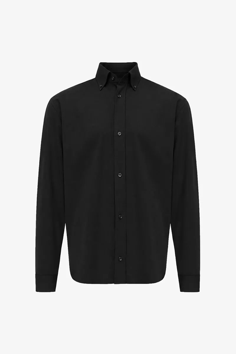 Genti Shirt Casual - Zwart