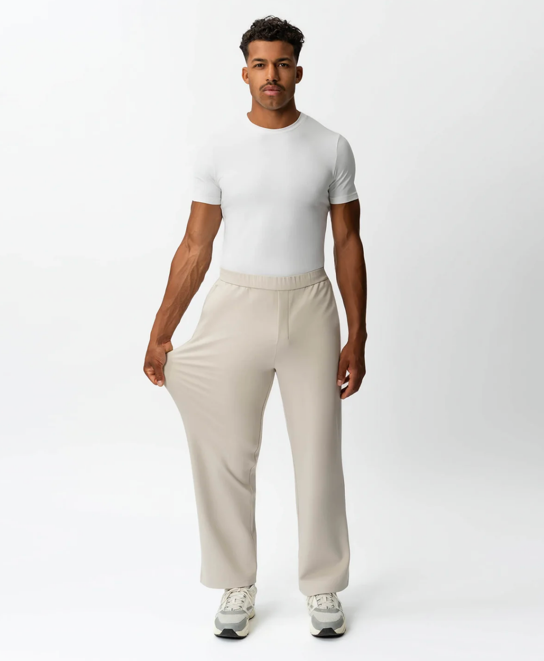 NOSO wide Broek - Beige