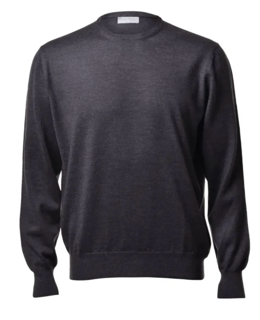 Gran Sasso Trui Ronde Hals - Grijs