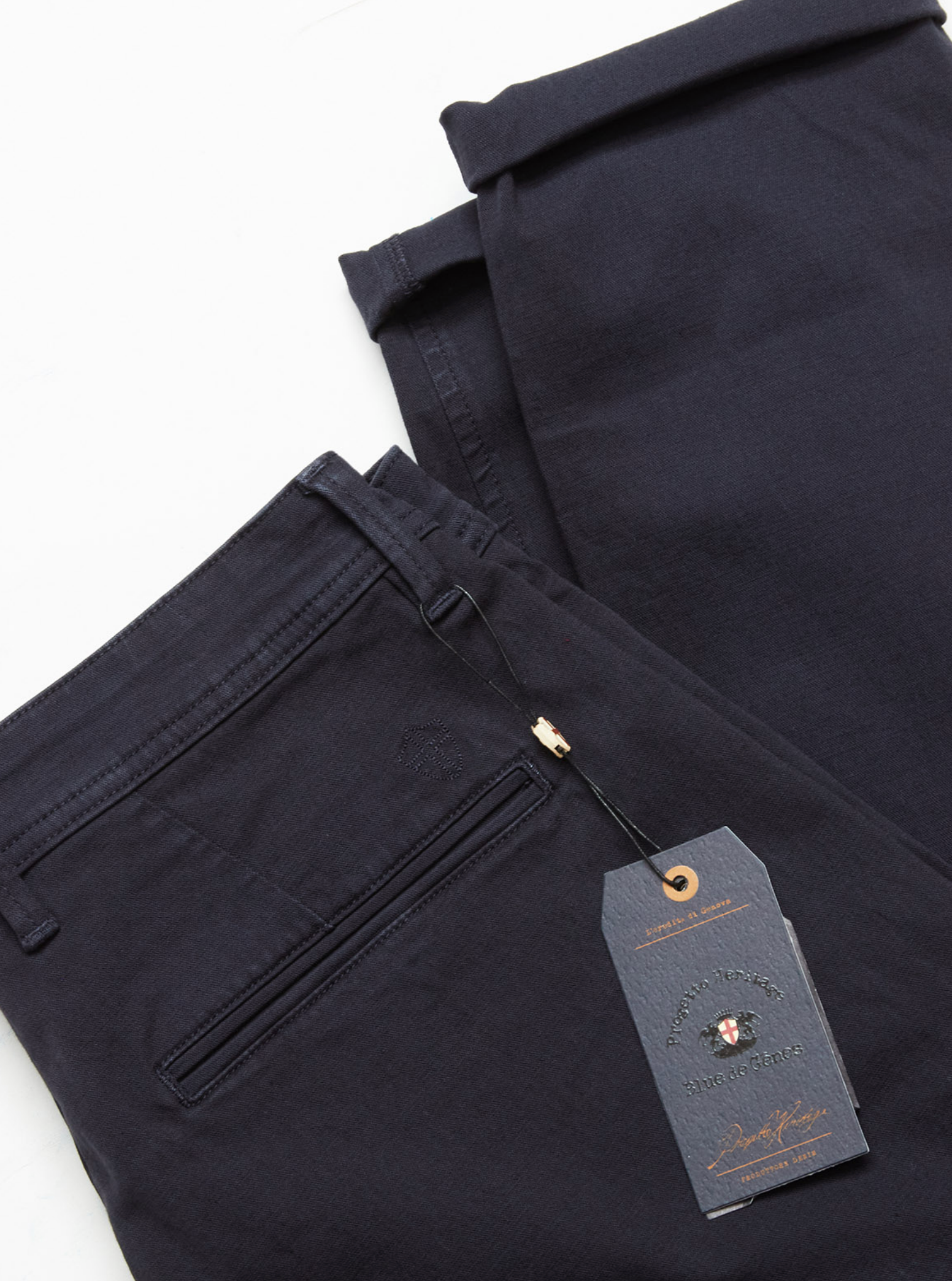 Blue de Genes Menzo Dobby chino Navy