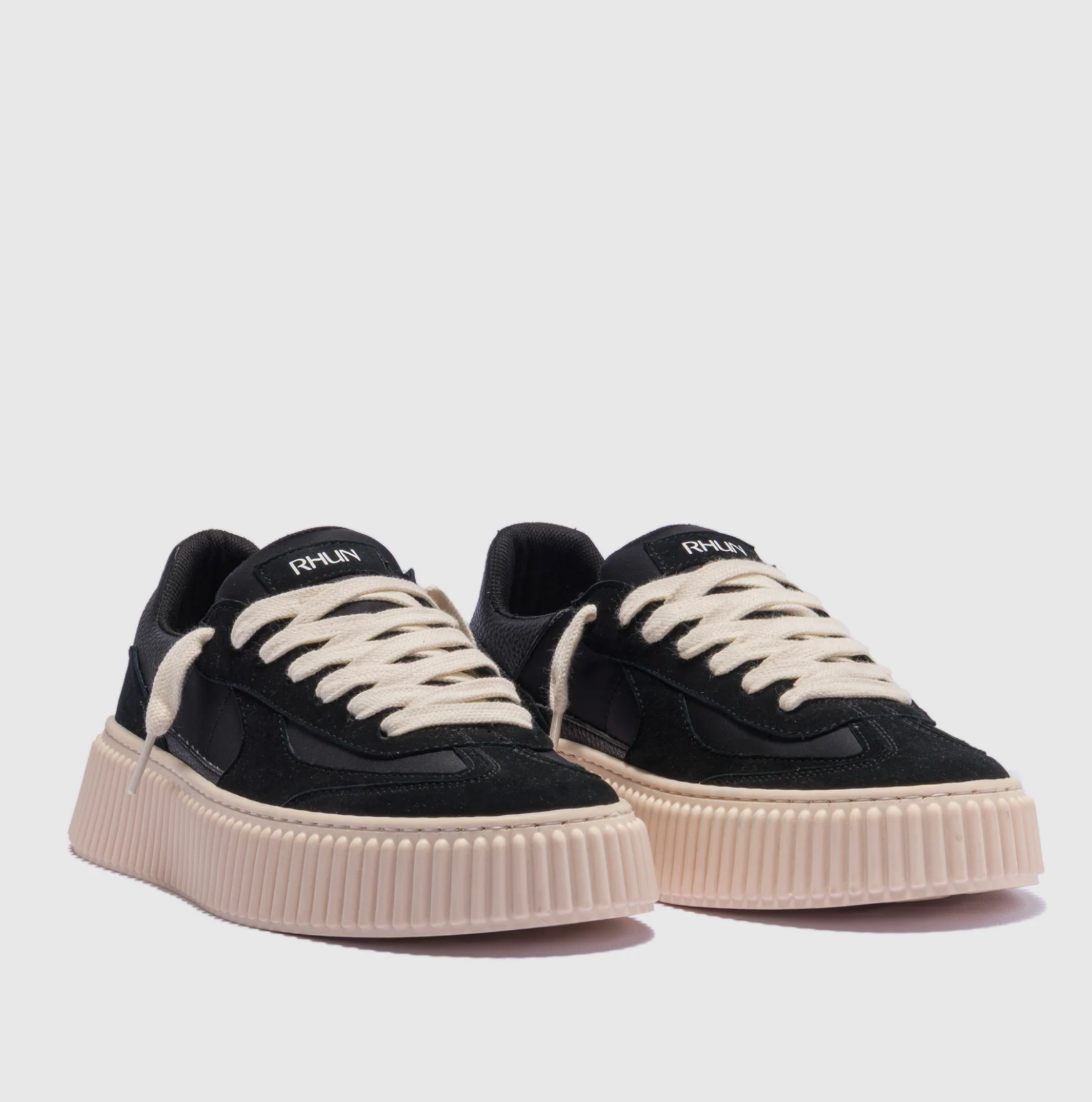 Rhun sneakers mixed materials black