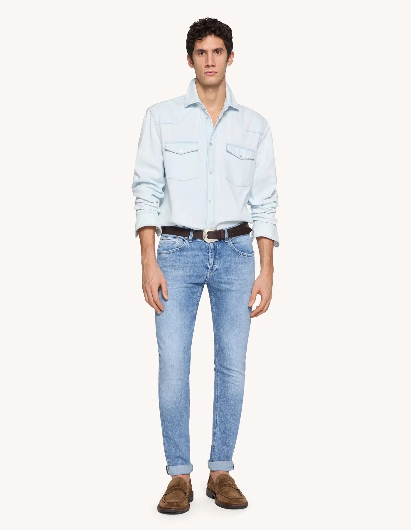 Dondup 5 Pocket Jeans - Lichtblauw