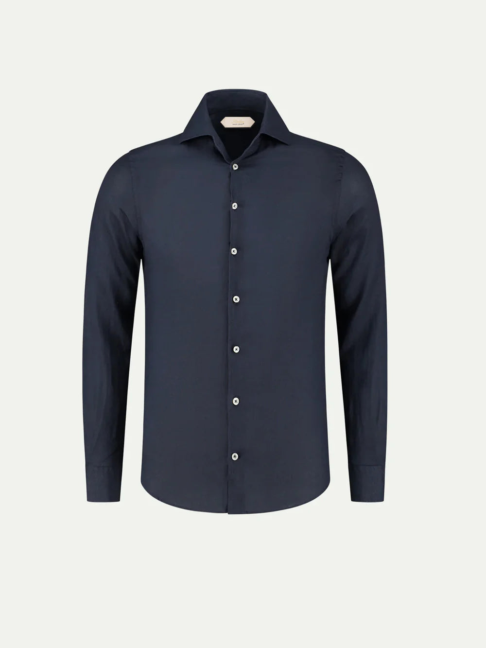 Aurelien Shirt Linnen - Marine blauw