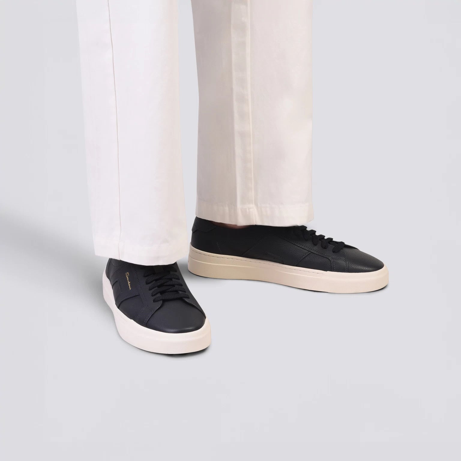 Santoni Schoenen - Marine blauw