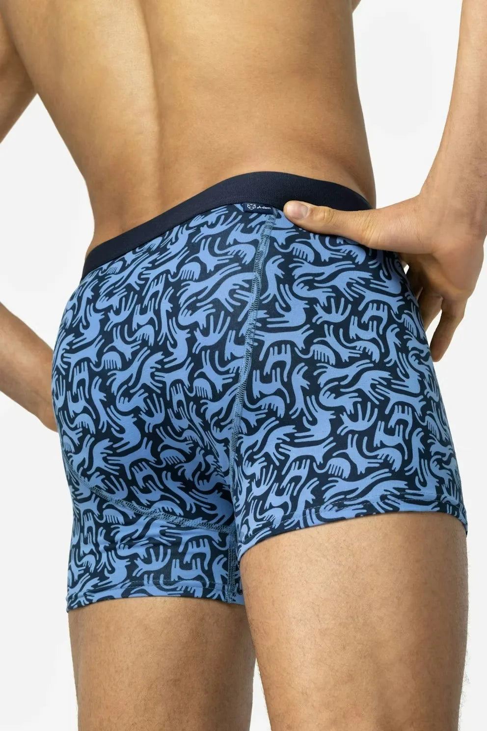 Adam Boxershort - Blauw dessin