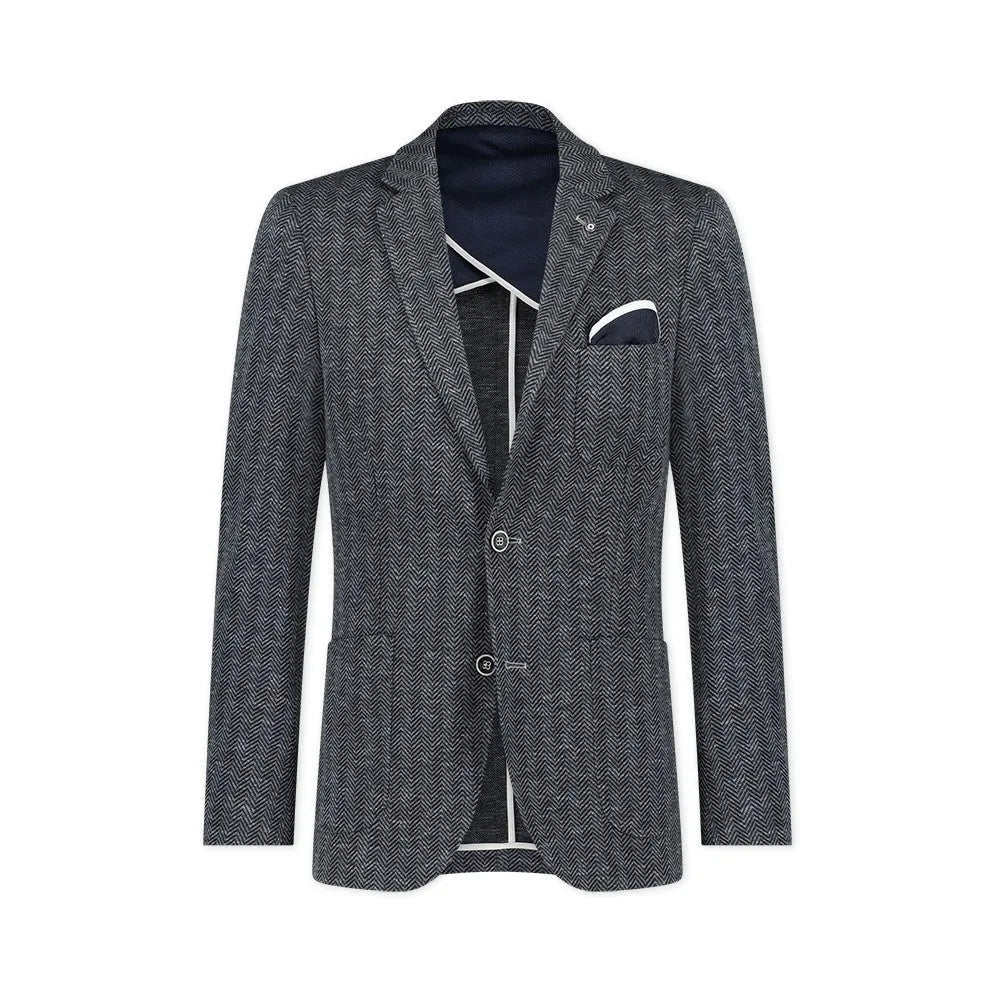 Blue Industry Kolbert Katoen - Grijs dessin