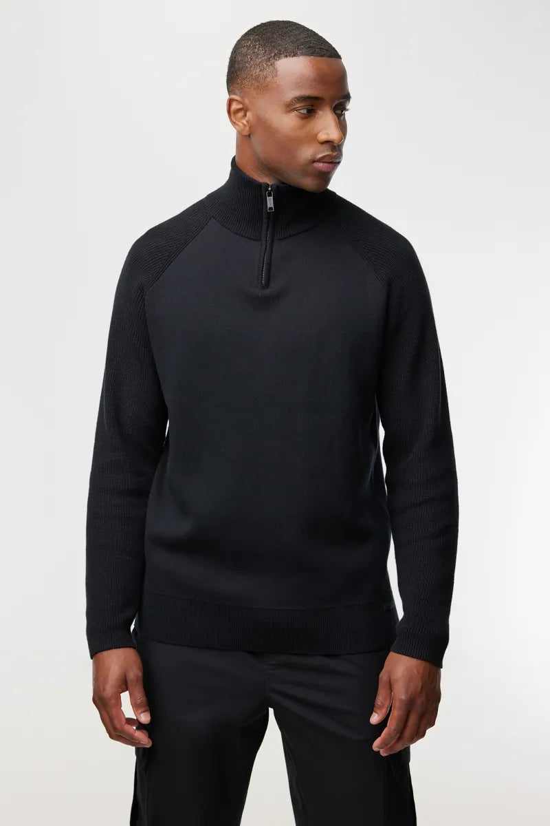Genti Trui Turtle Neck - Zwart