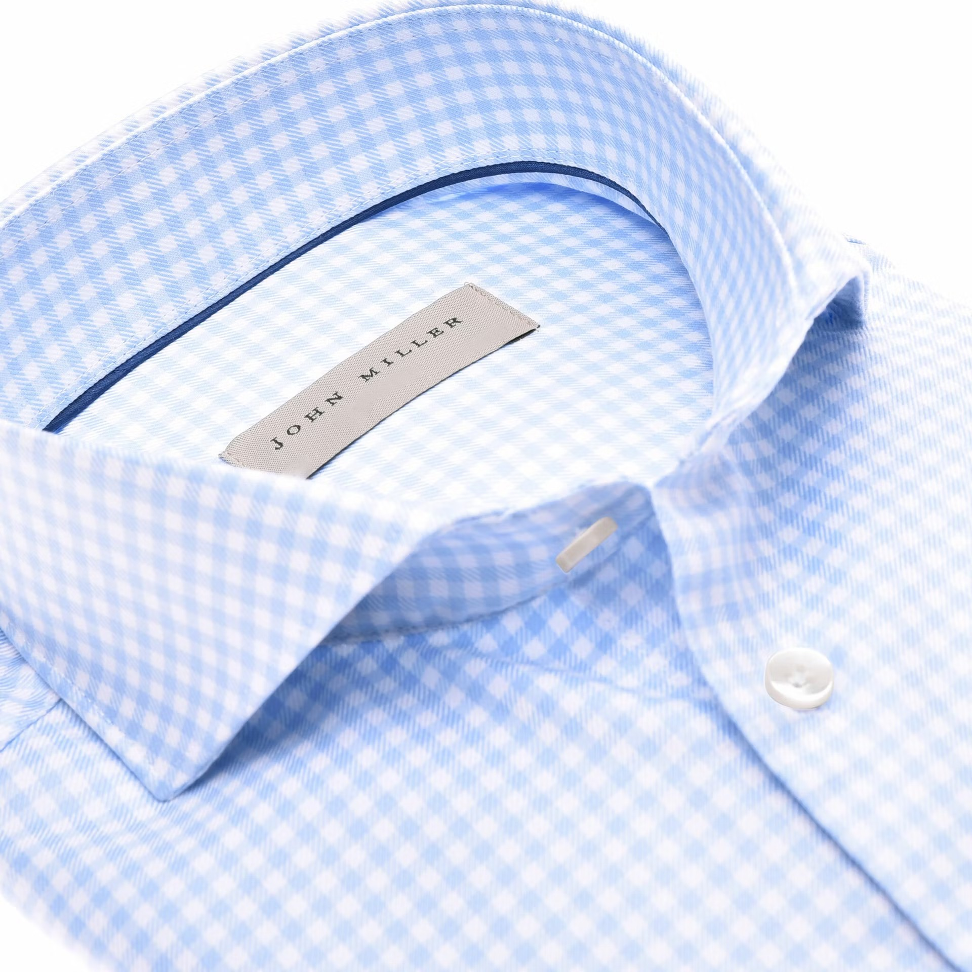 John Miller Shirt Casual - Blauw dessin