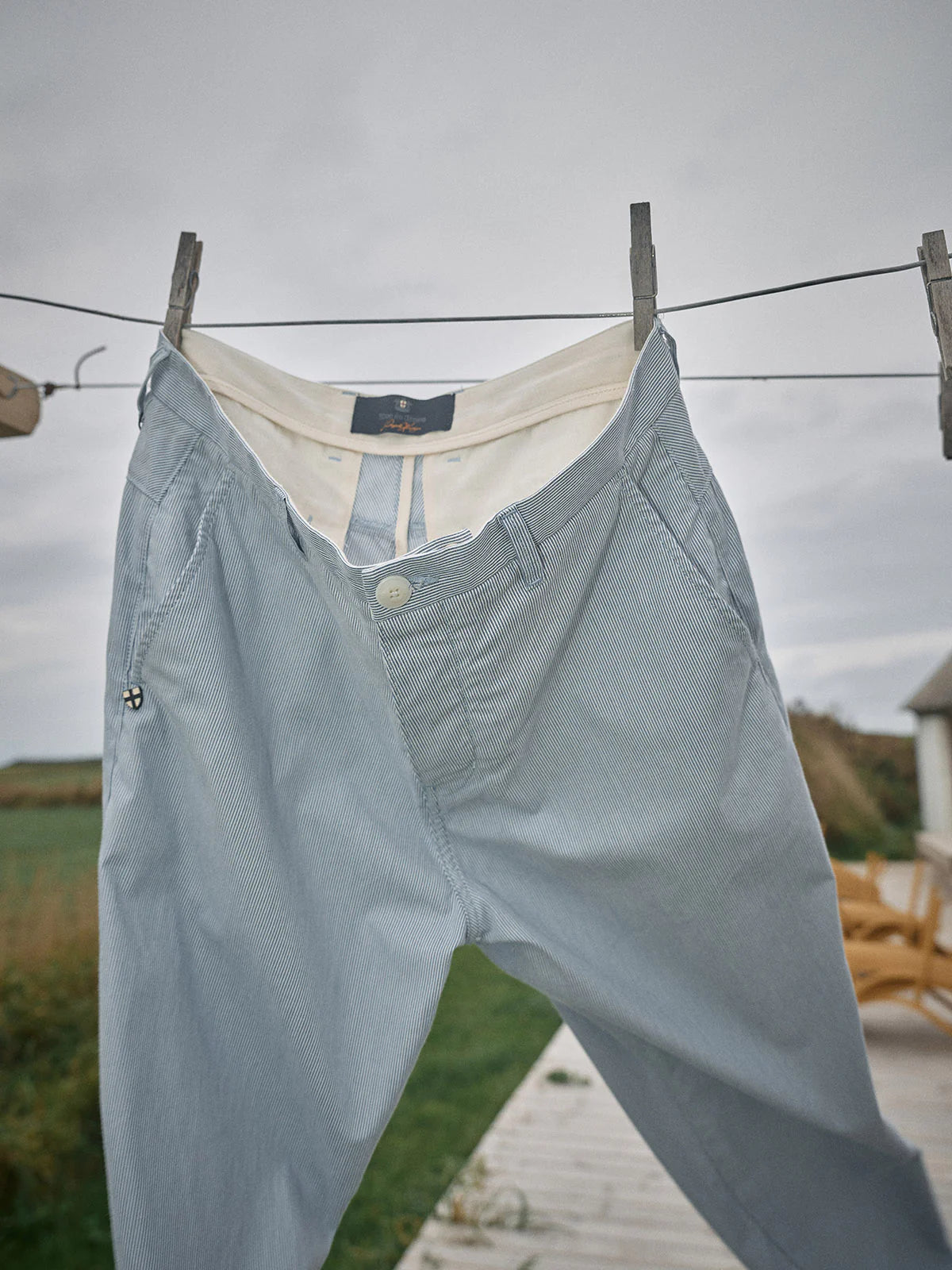 Blue de Genes palto riga chino