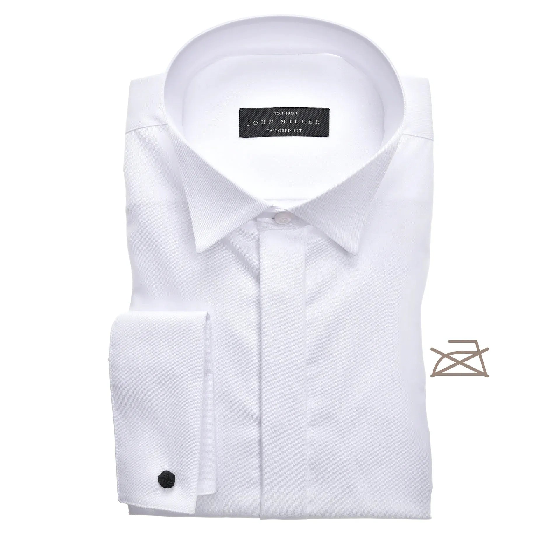 John Miller Smoking Shirt - Wit