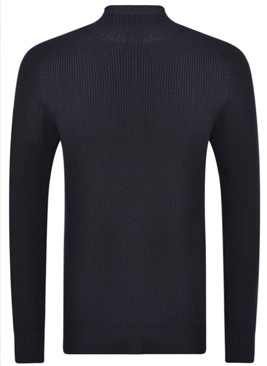 Gran Sasso Trui Turtle Neck - Marine blauw