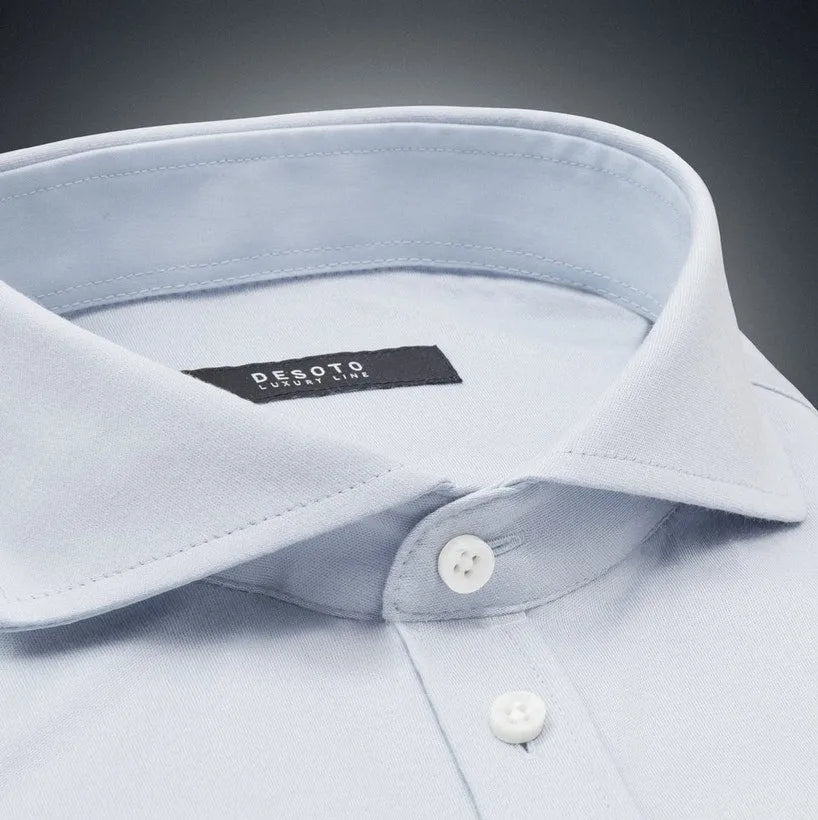 Desoto Desoto Shirt Dress - Lichtblauw