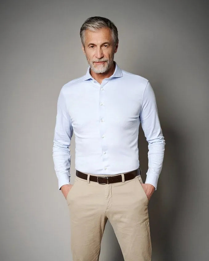 Desoto Desoto Shirt Dress - Lichtblauw