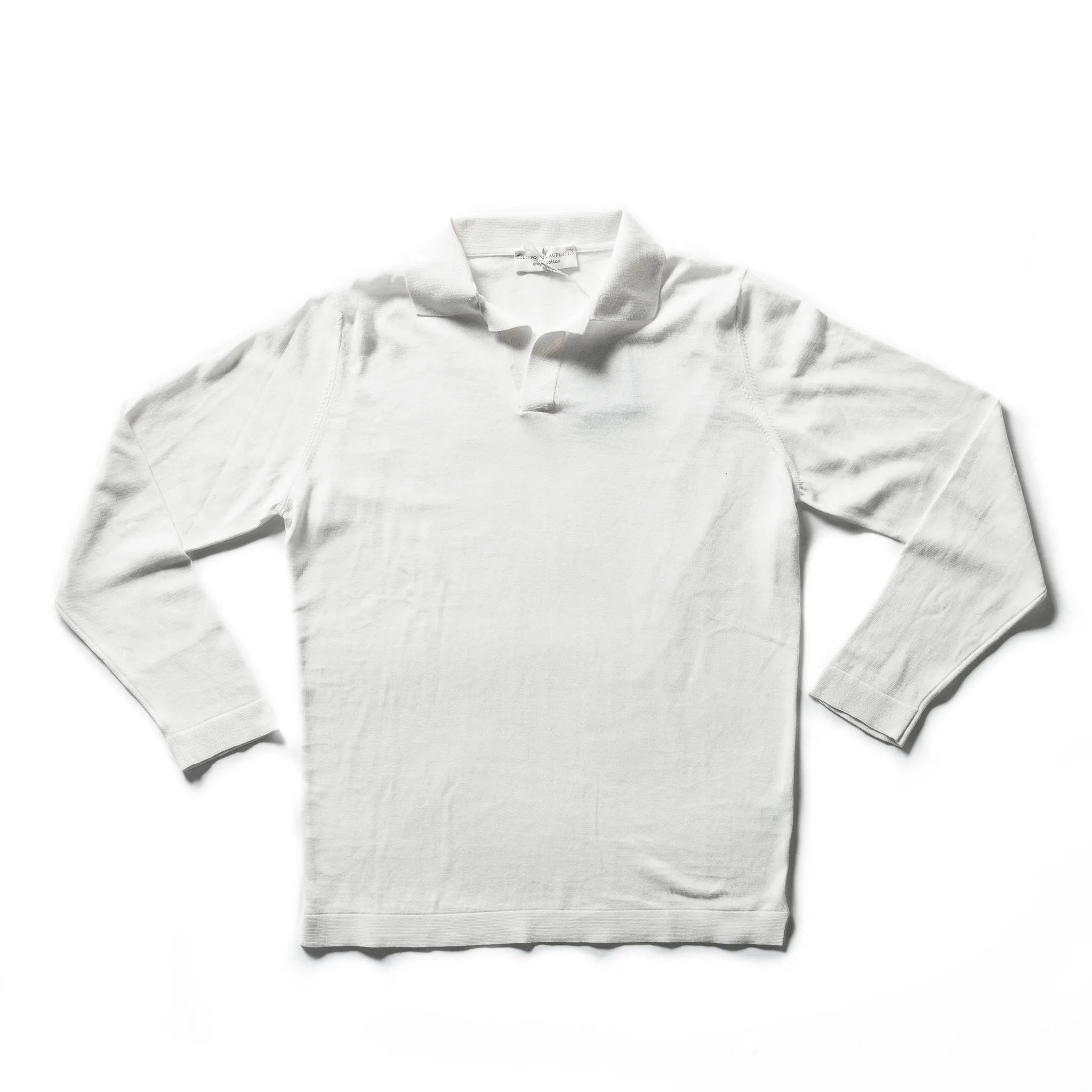 Filippo Filippo Polo Shirt Lange Mouw - Ecru