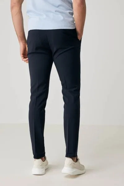 Gentiluomo Gentiluomo 5 Pocket Katoen - Marine blauw