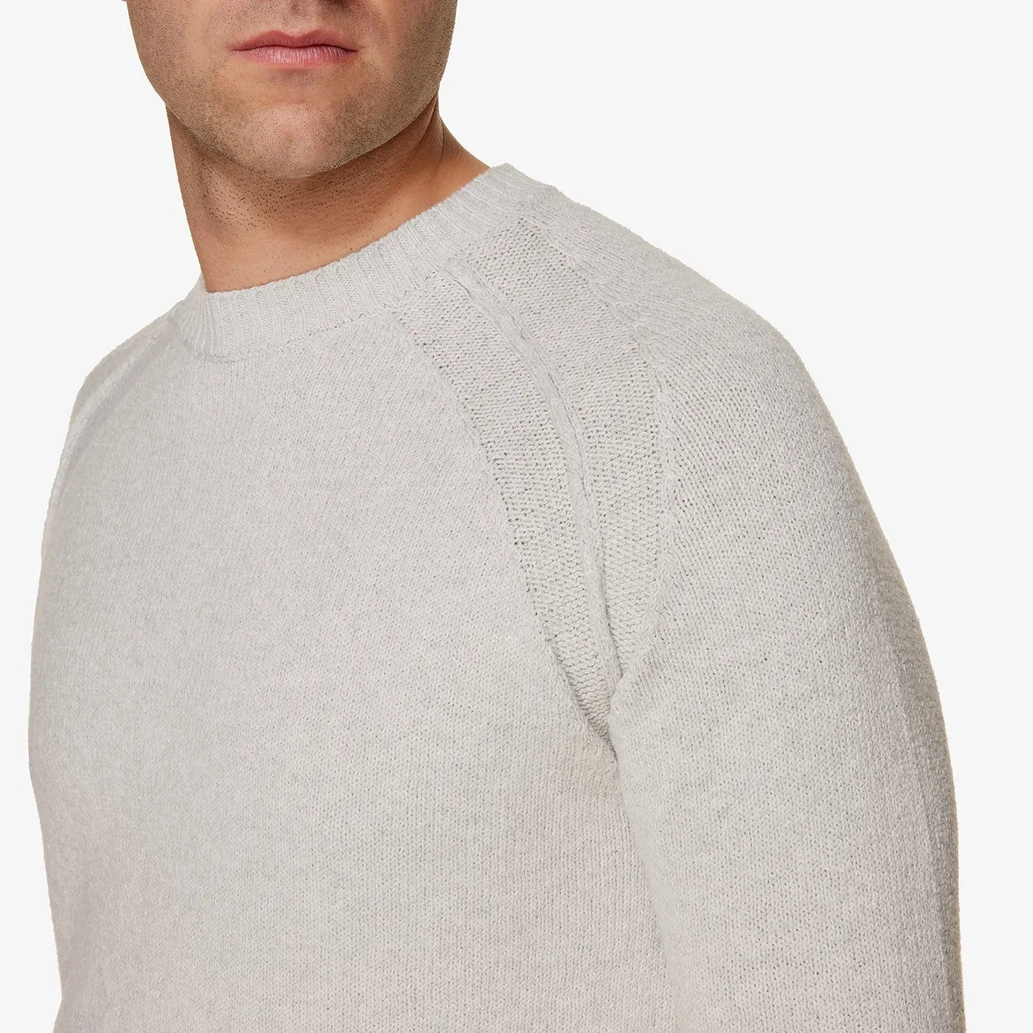 Gentiluomo Gentiluomo Pull Ronde Hals Co - Lichtgrijs