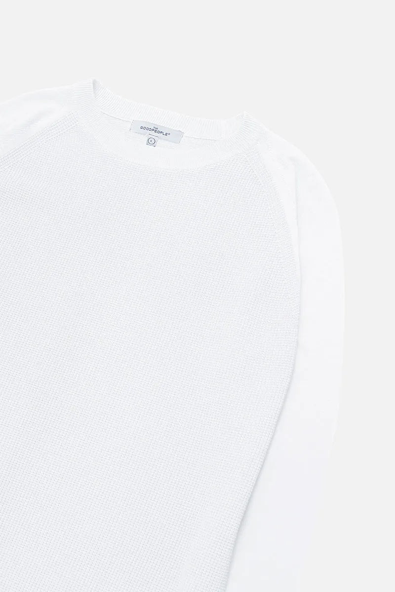 Good People Good People Pull Ronde Hals Co - Wit