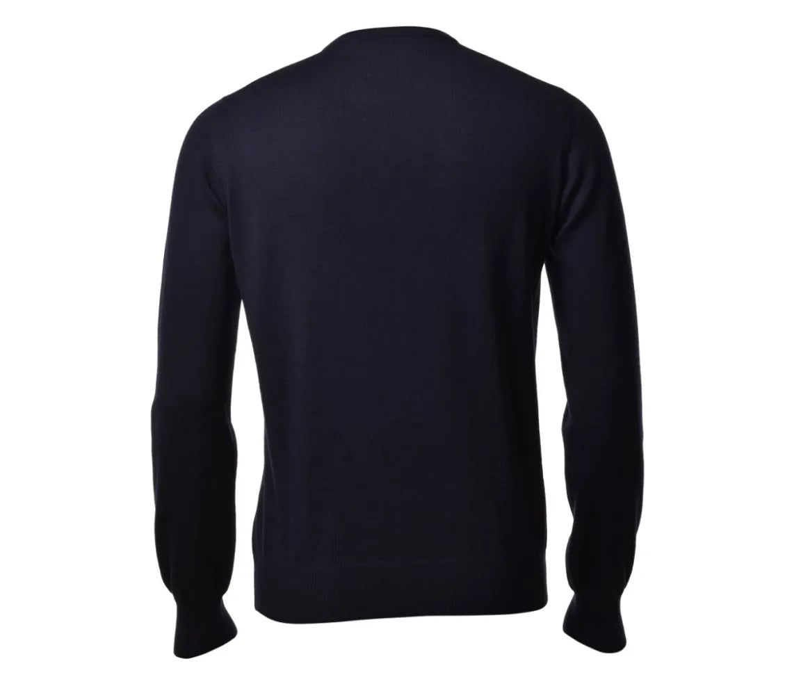 Gran Sasso Gran Sasso Trui V-hals - Marine blauw