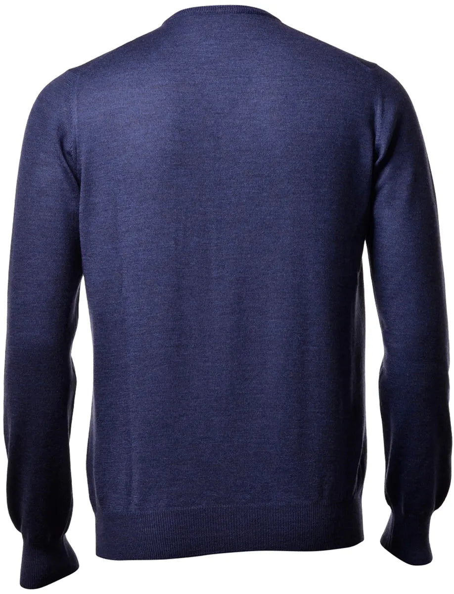Gran Sasso Gran Sasso Trui V-hals - Raf blauw