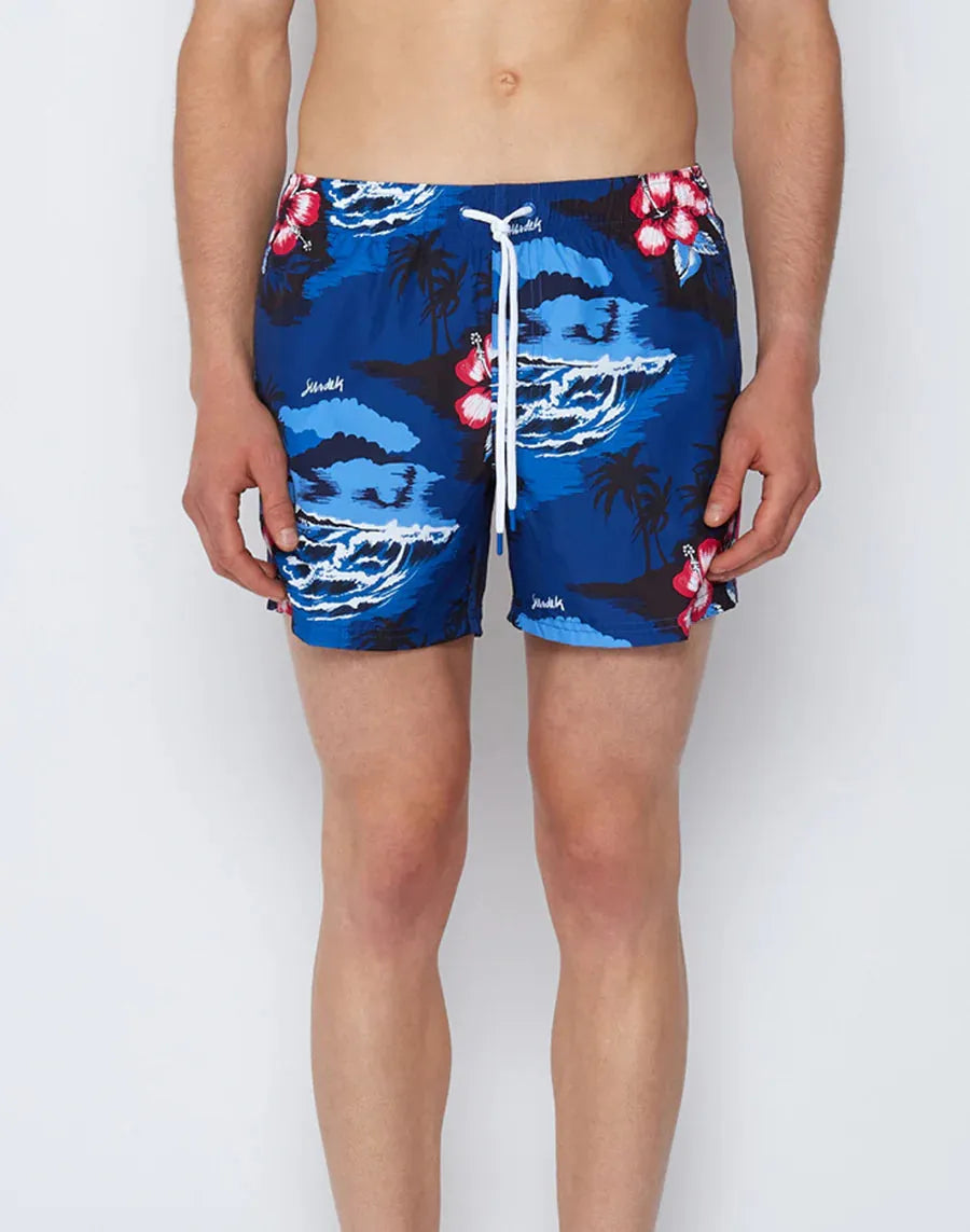 Sundek Sundek Zwemshort - Blauw dessin