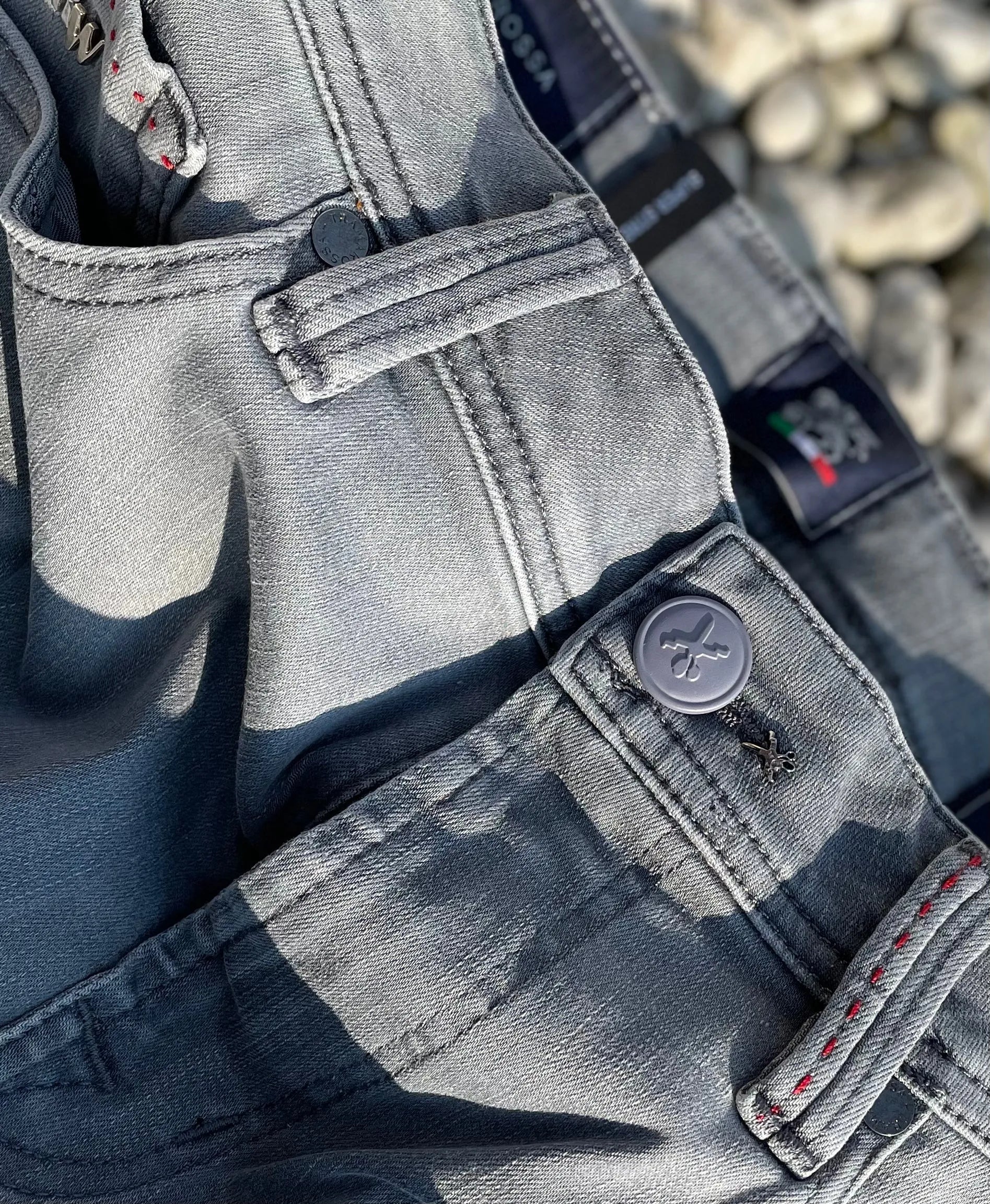 Tramarossa Tramarossa 5 Pocket Jeans - Lichtgrijs