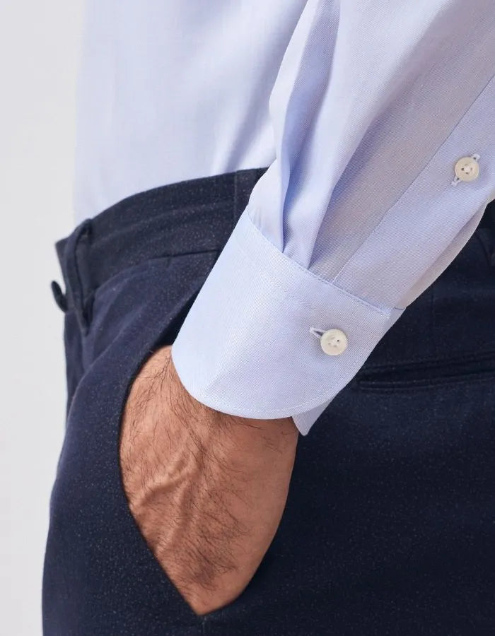 Xacus Xacus Shirt Dress - Lichtblauw