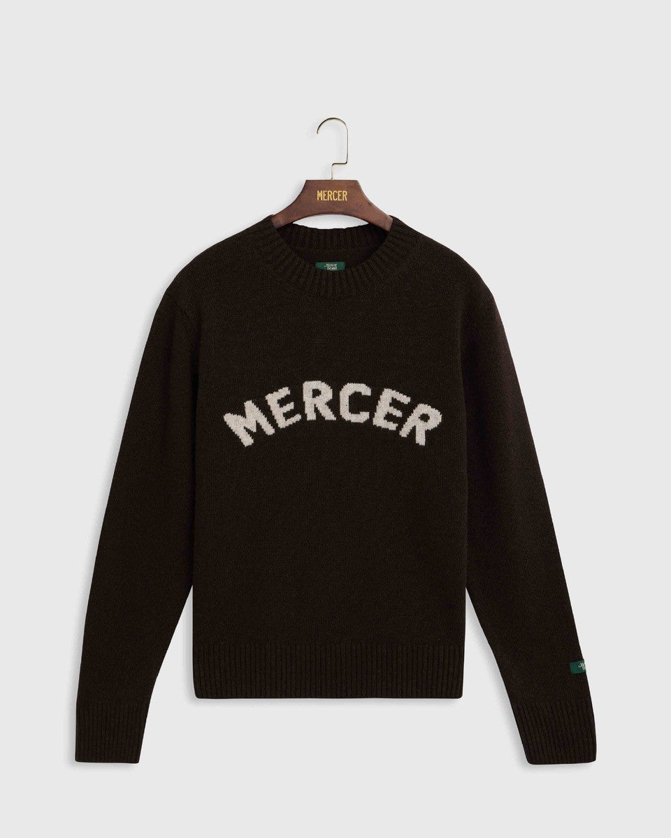 Mercer Trui Ronde Hals - Bruin