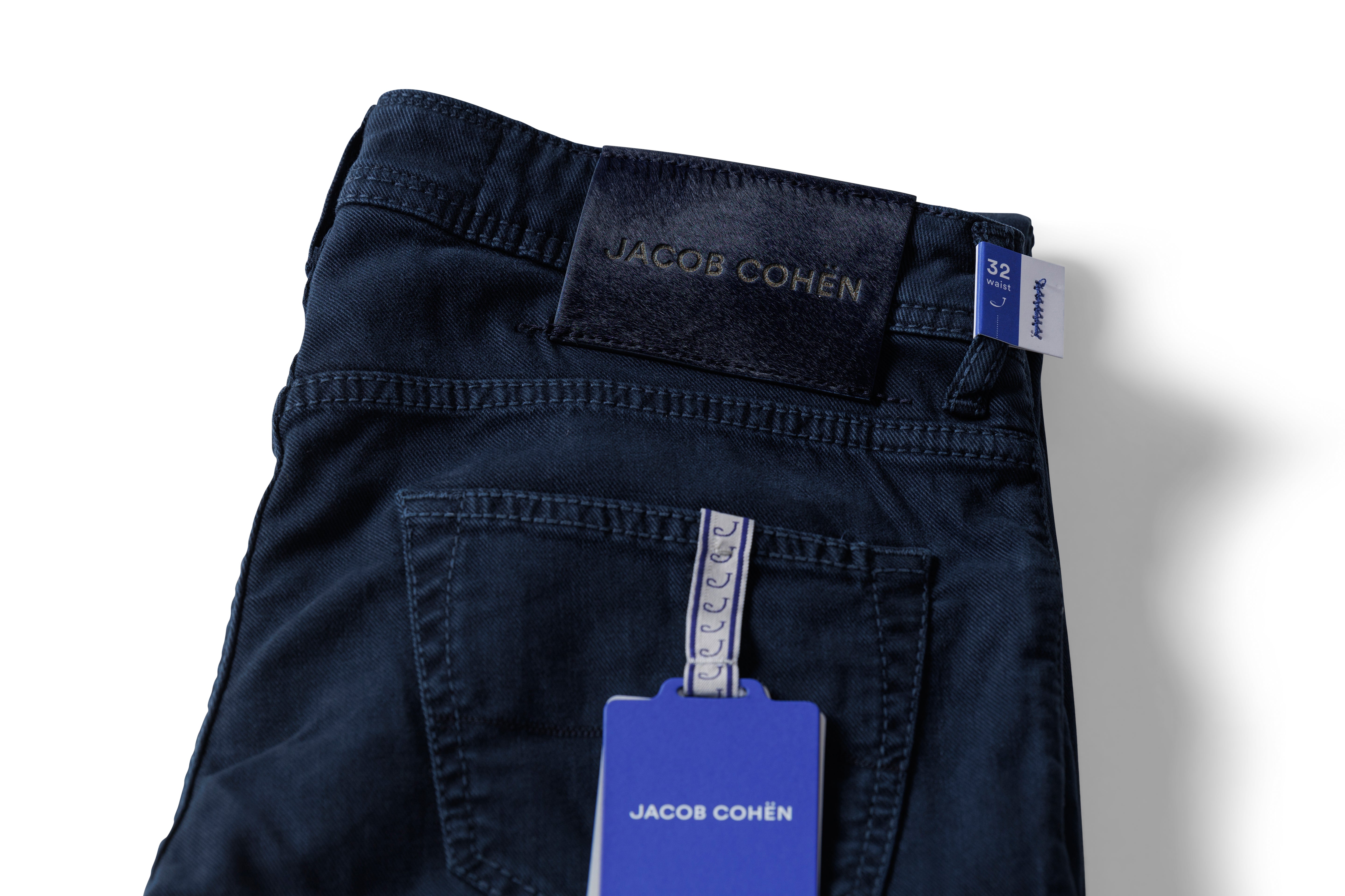 Jacob Cohen 5 Pocket Katoen - Marine blauw