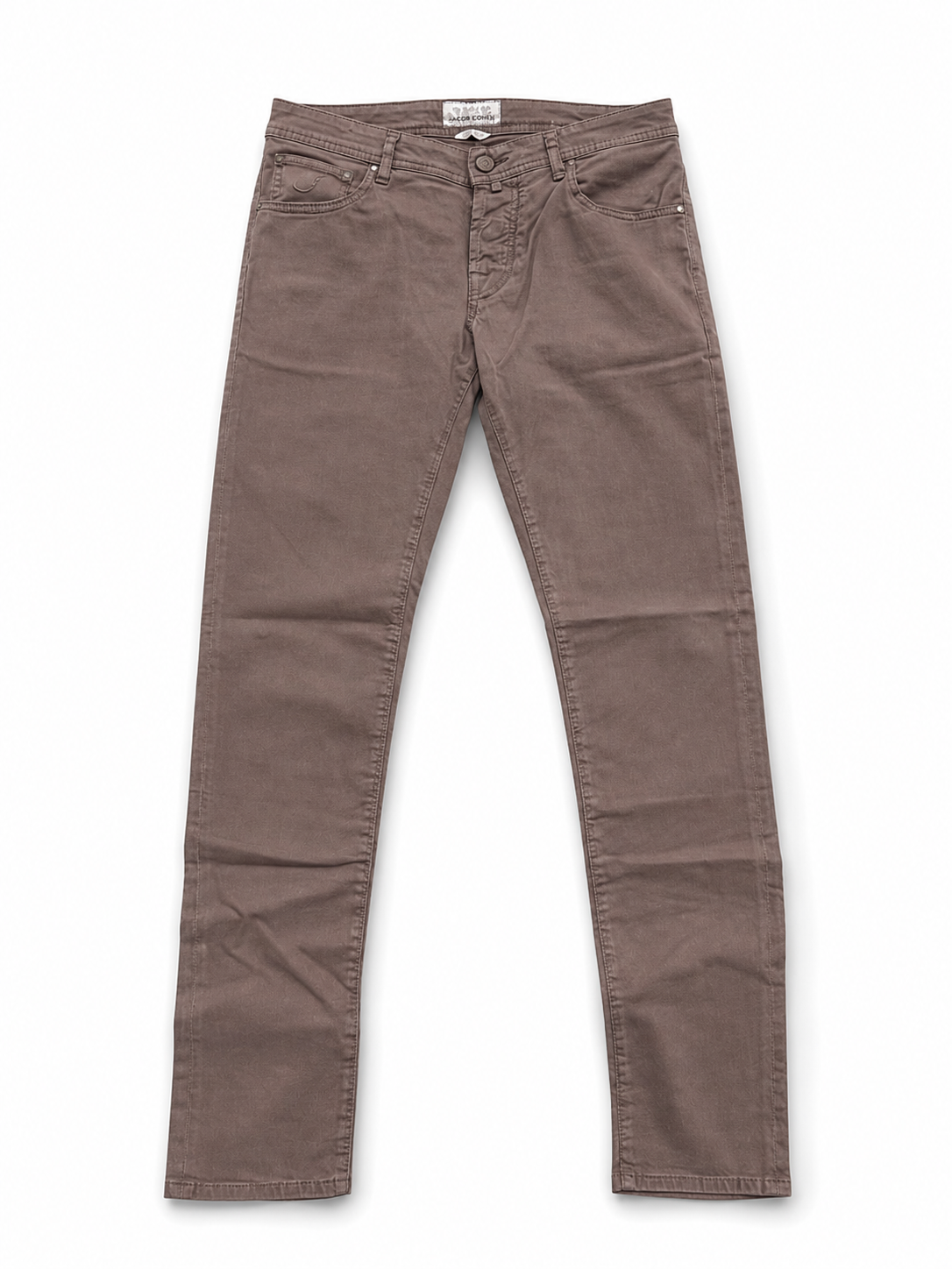 Jacob Cohen 5 Pocket Katoen - Bruin