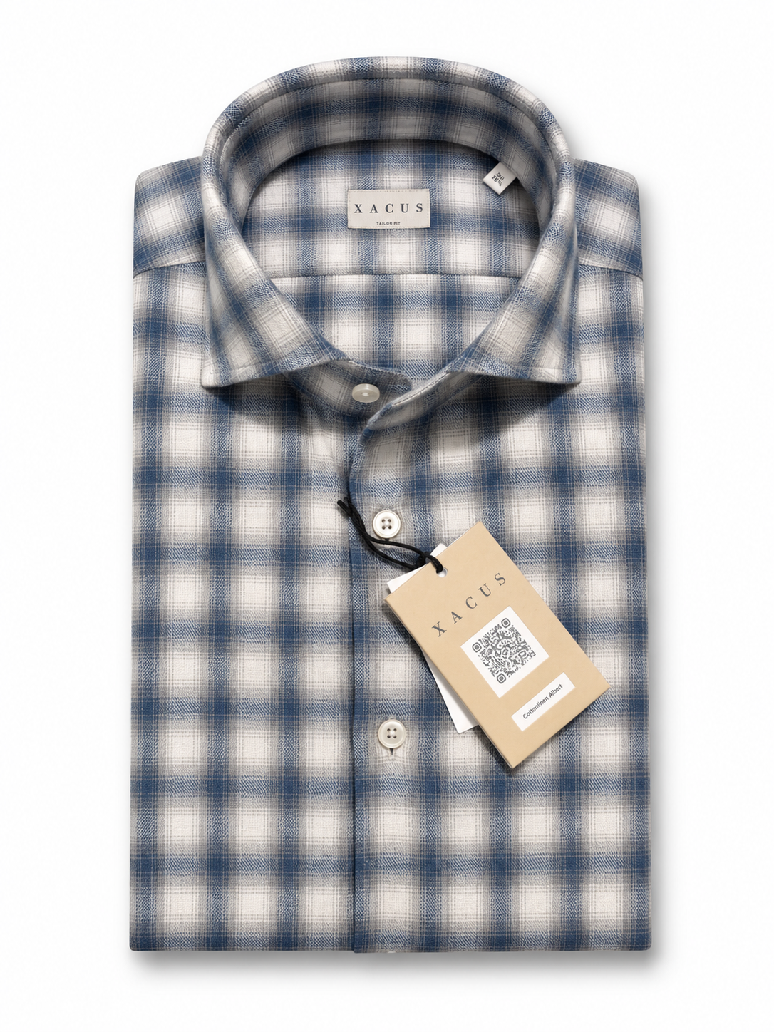 Xacus Shirt Casual - Blauw dessin