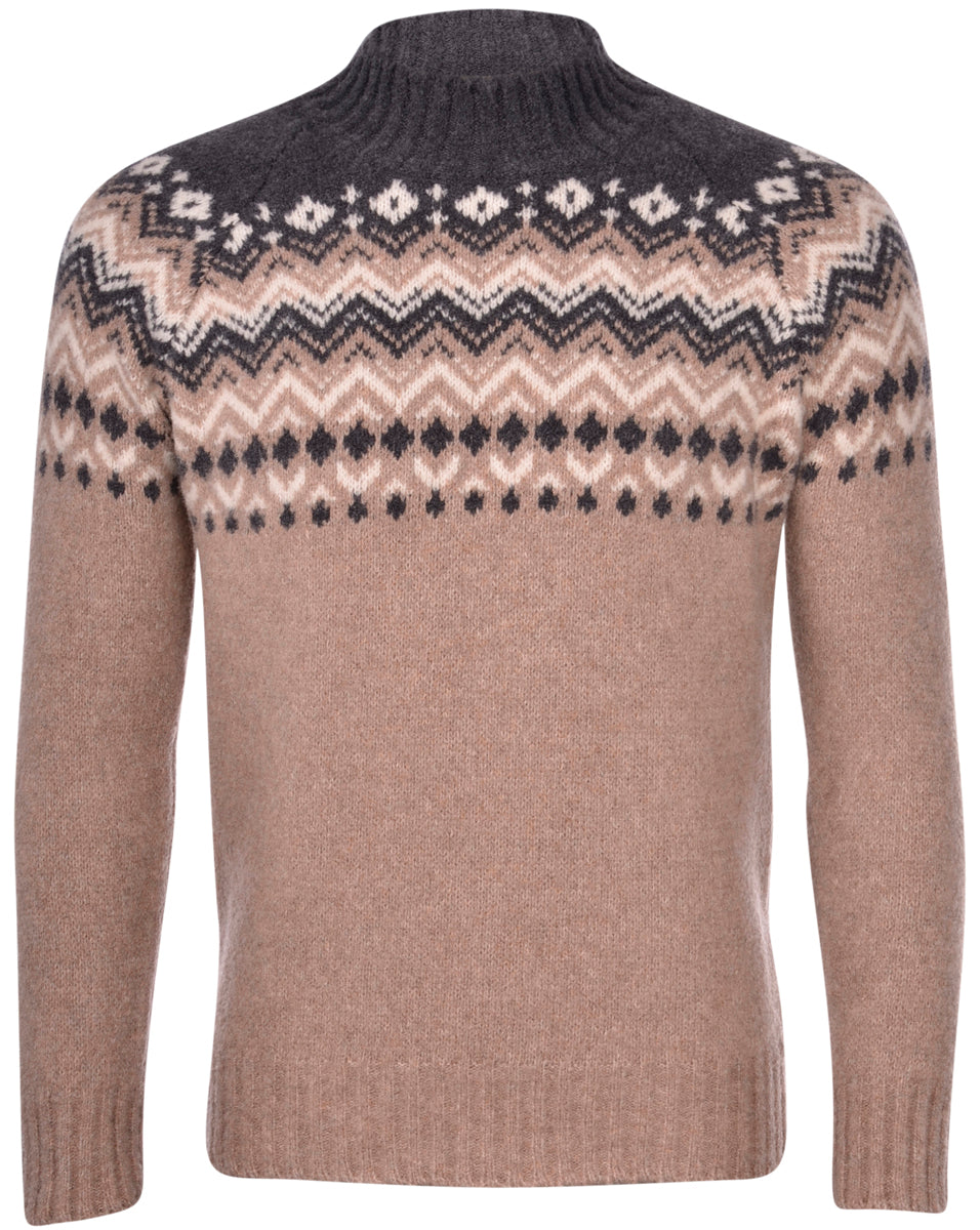 Gran Sasso Trui Turtle Neck - Br/ be dessin