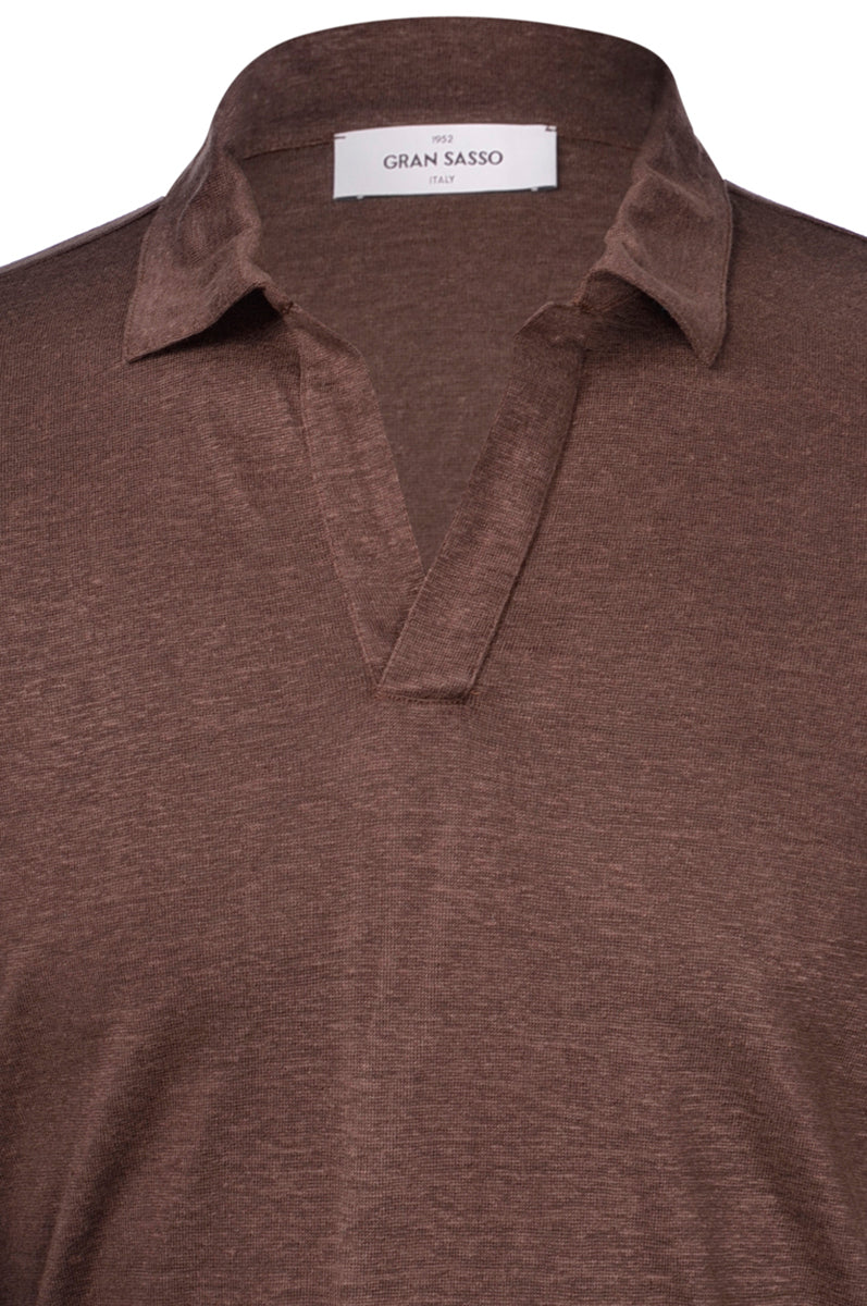 Gran Sasso Polo Shirt - Donkerbruin
