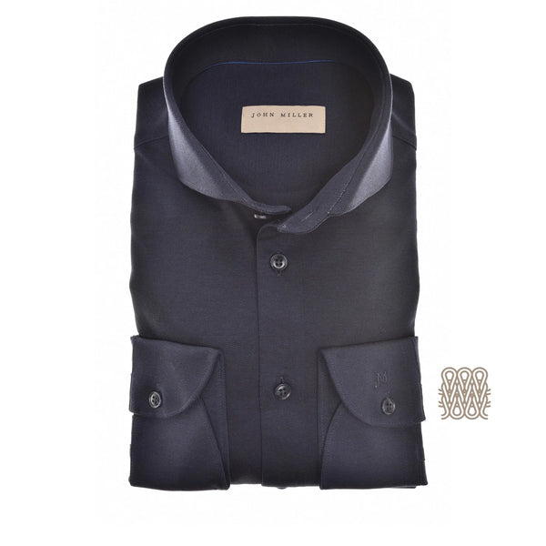 John Miller Shirt Casual - Marine blauw