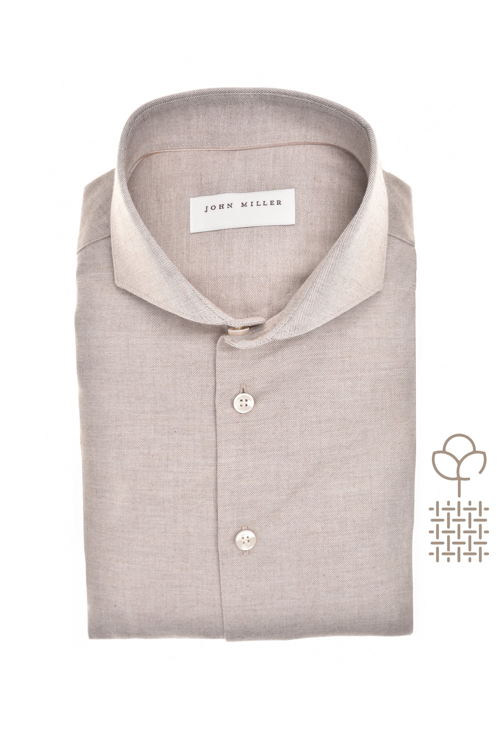 John Miller Shirt Casual - Beige