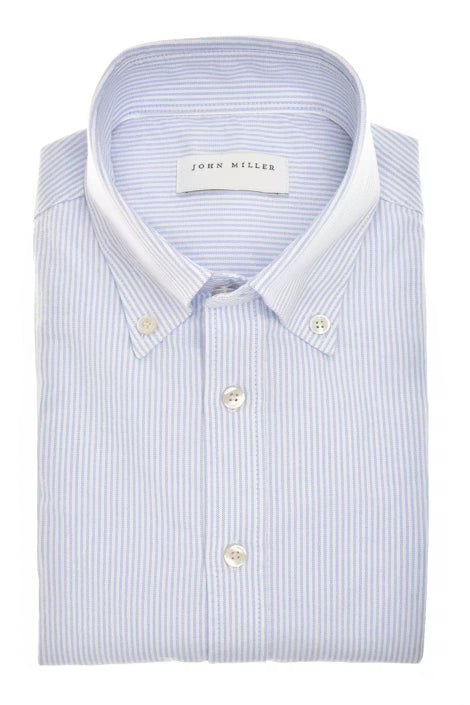 John Miller Shirt Casual - Blauw dessin