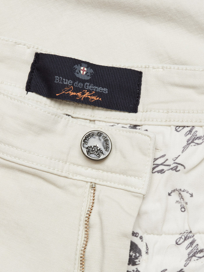 Blue de Genes Menzo Dobby Chino licht beige