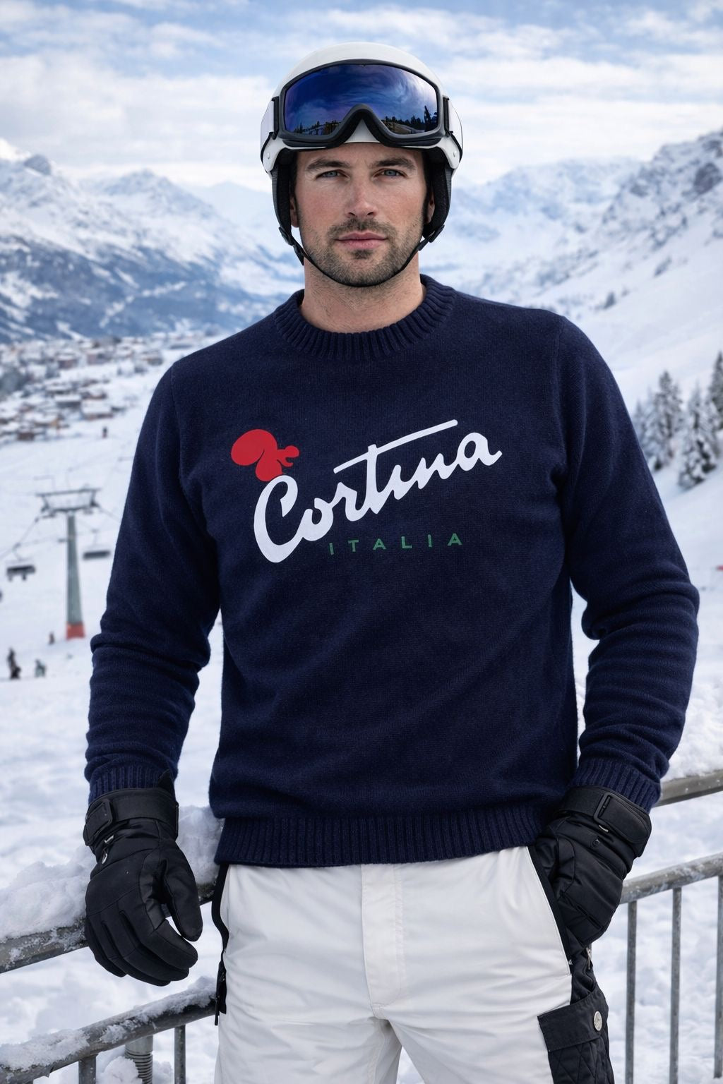 WY Cortina trui navy