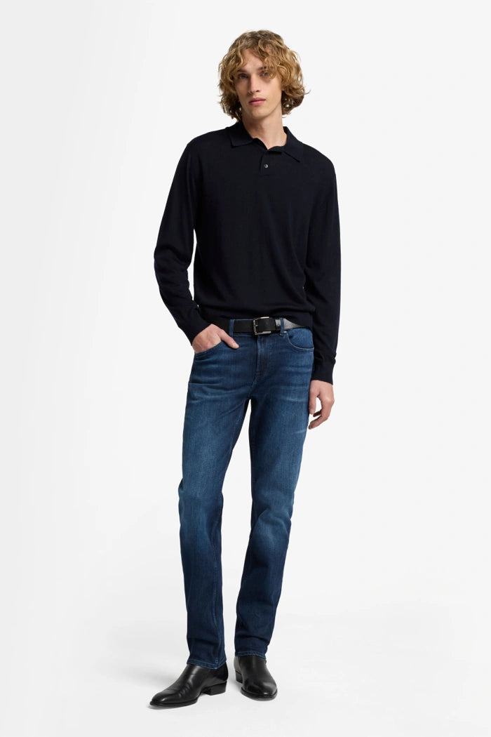 7 for all mankind slimmy jeans- Marine blauw