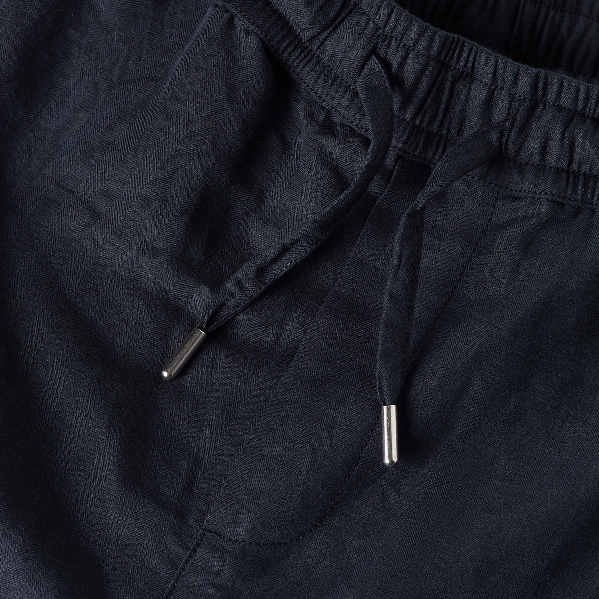 Wahts Bermuda Linnen- Marine blauw