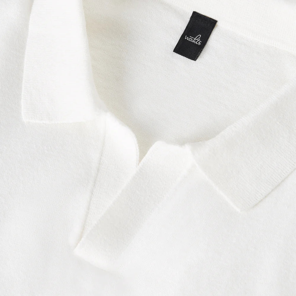 Wahts Polo katoen linnen - Ecru