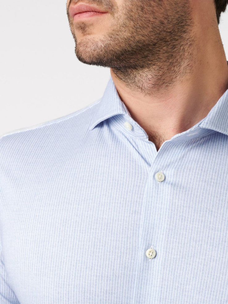 Desoto Shirt Dress - Blauw dessin