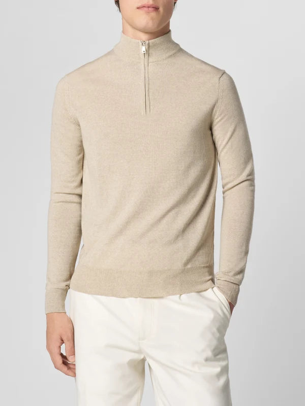 Aurelien Trui Turtle Neck - Beige