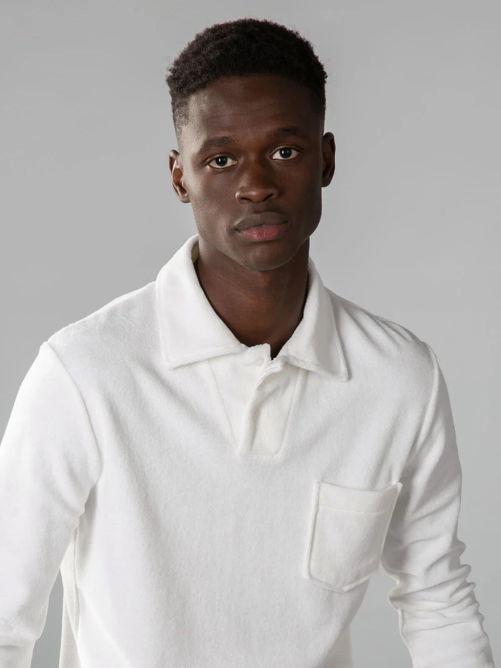 Aurelien Polo Shirt Lange Mouw - Wit