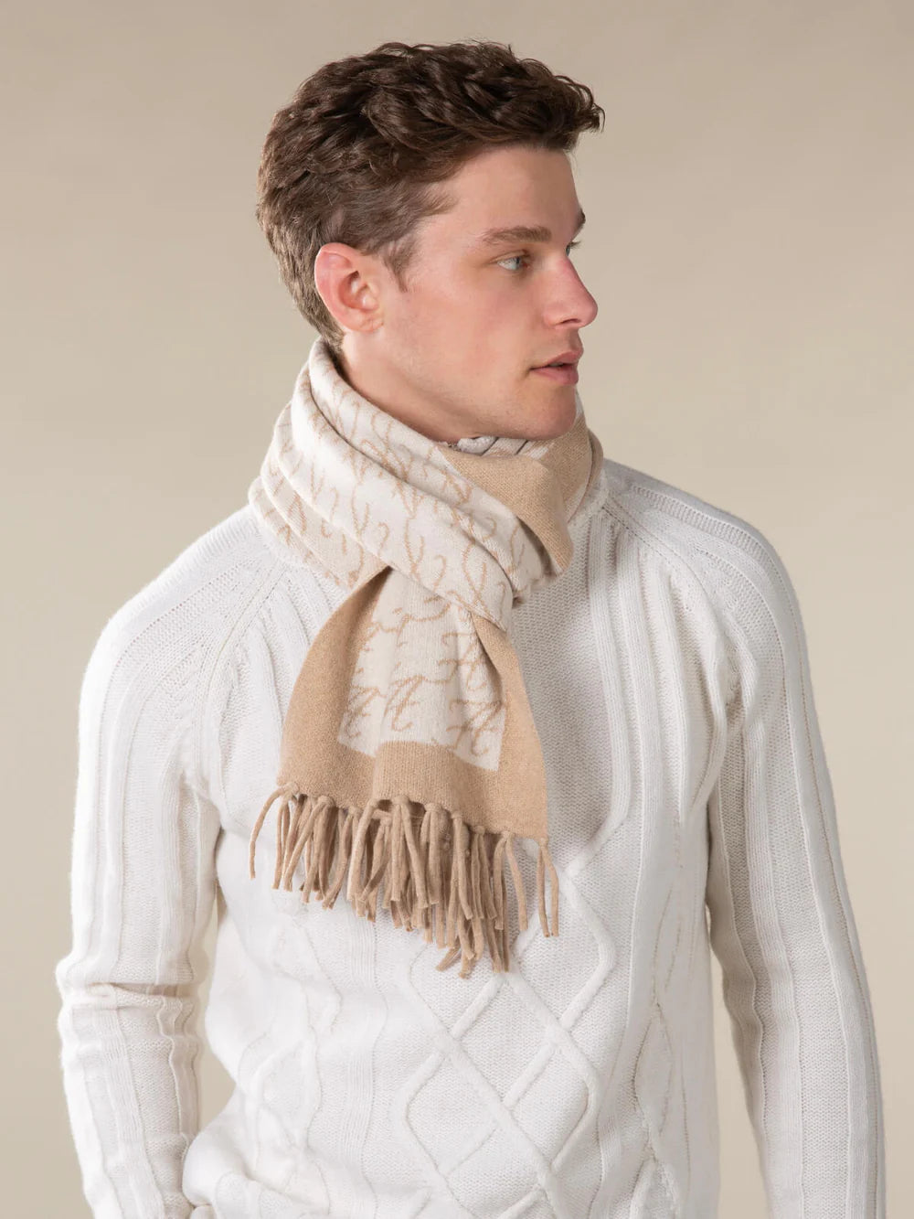 Aurelien Shawl cashmere - Br/ be dessin