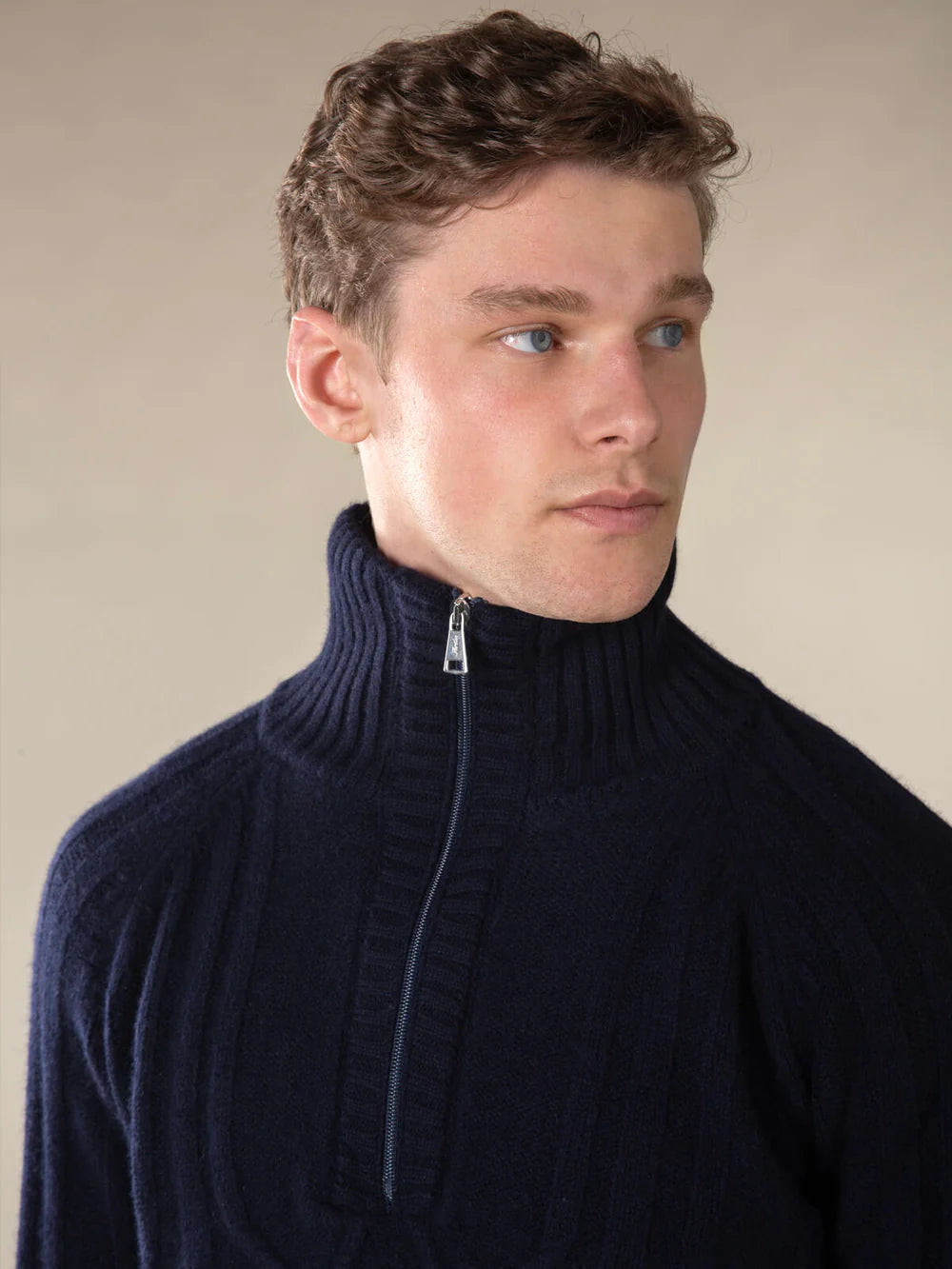 Aurelien Trui Polokraag - Marine blauw