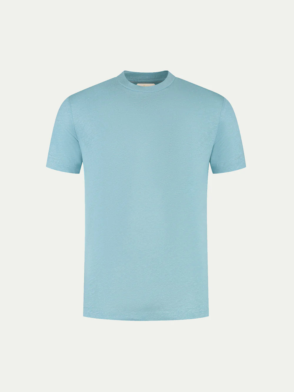 Aurelien T-shirt linnen katoen  - Turquoise