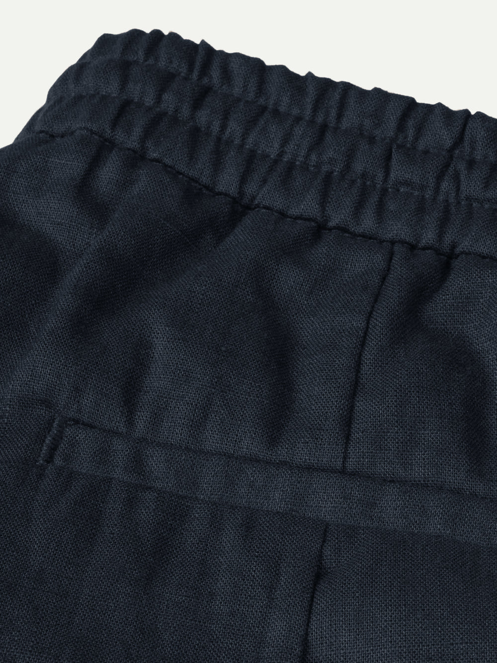 Aurelien linnen Short - Marine blauw