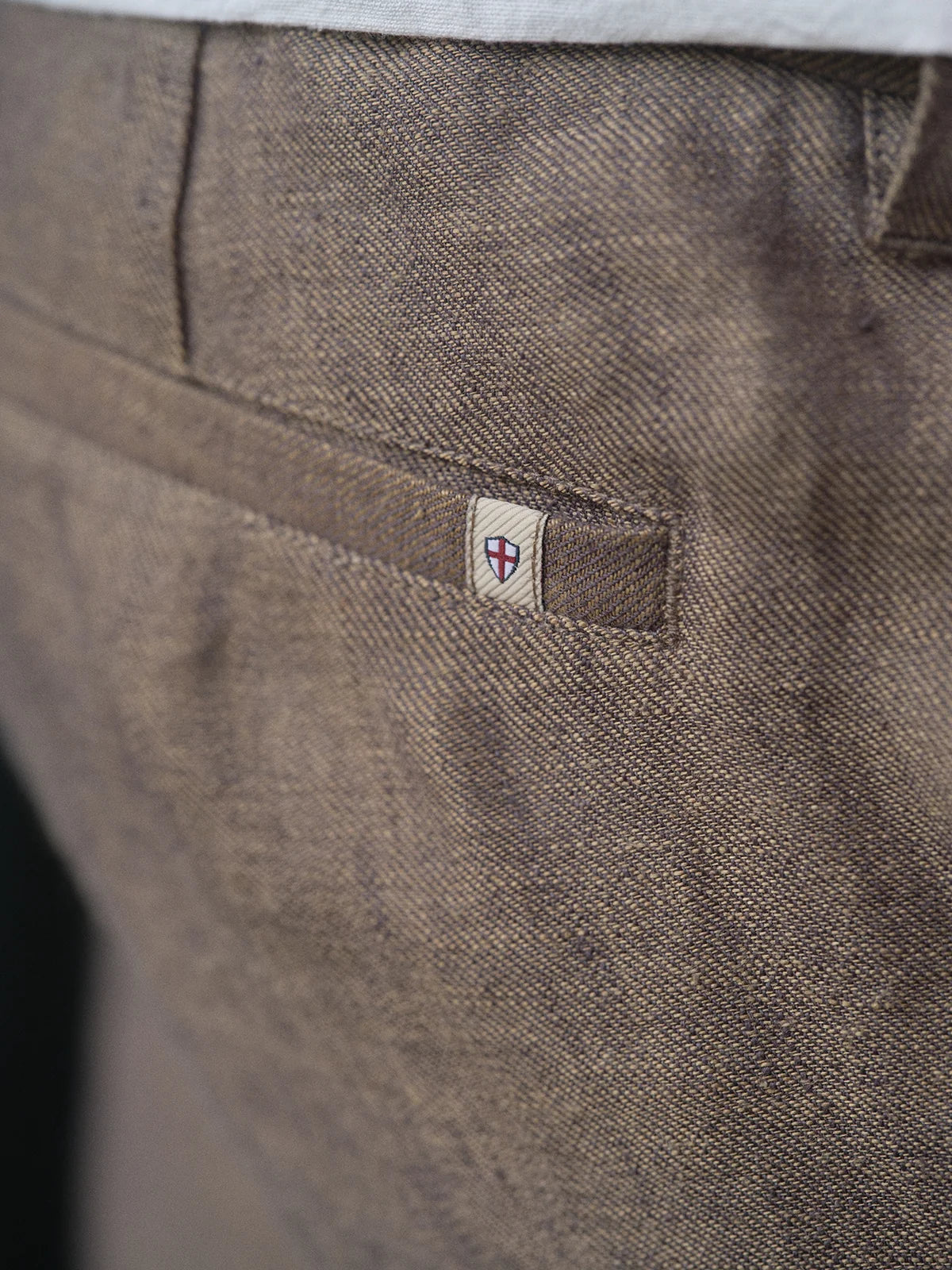 Blue de Genes BGPalco Pantalon Linnen - Lichtbruin