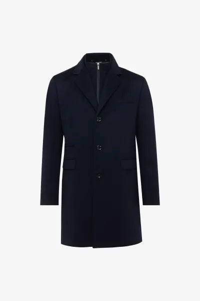 Gentiluomo Overjas Wol - Marine blauw