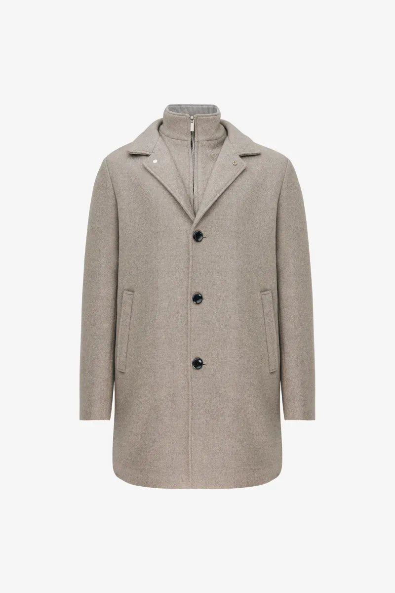 Gentiluomo Overjas Wol - Beige